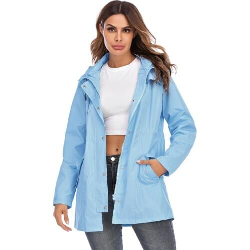 2020 New Women Windproof Hiking Jackets Waterproof Sun-Protective Outdoor Sports Coats Skin Female Windbreaker Hooded