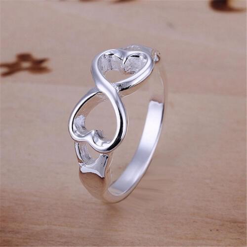 Wholesale Price for lady ,women listed silver color Double Cross Ring jewelry cute gift R092