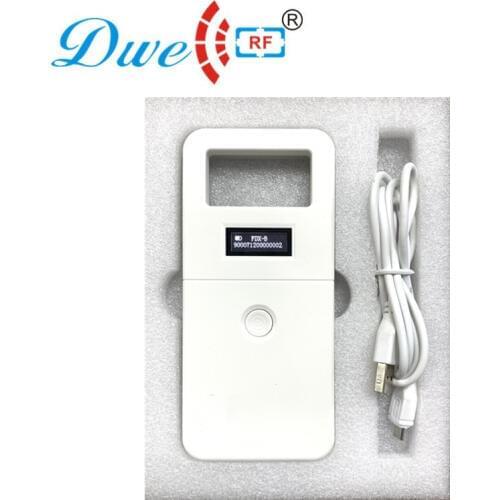 Free shipping 134.2khz fdx-b long range microchip animal pet rfid reader rf tag readers