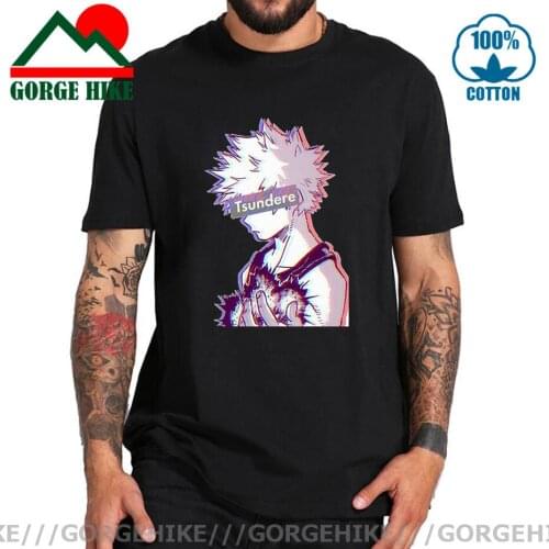 Funny Wavevapor Katsuki Bakugo Boku No Hero Academia T-Shirt Trending Anime Tee Shirt Japanese Manga All Might Tshirt Merch Tops