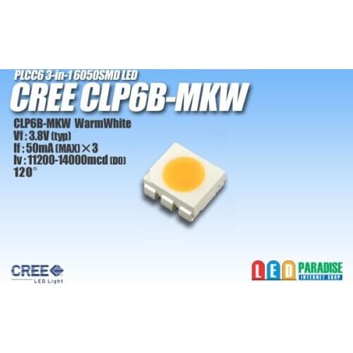 CREE Mid Power LED 0.5W 6050 Warm white 3000K CLP6B-MKW Lighting Application