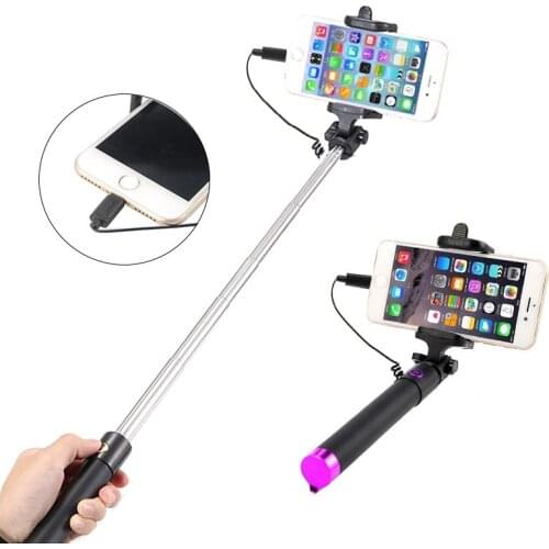 Extendable Selfie Stick For iPhone 12 11 Pro Max 12Mini SE 2 XS XR X 8 7 + Selfiestick Camera Palo Selfie Photo Stick Selfistik