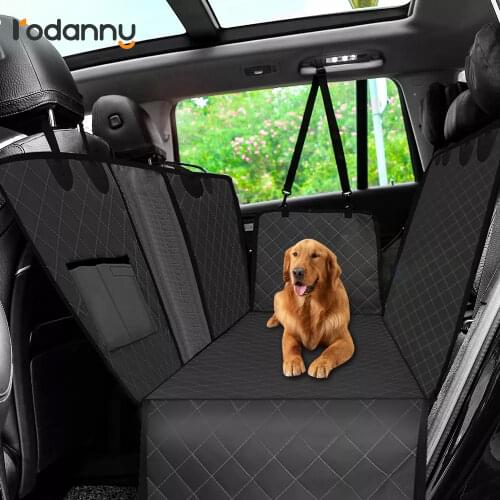 Rodanny Waterproof Dog Car Seat Cover Hammock Portable Folding Car Rear Back Seat Mat Camping Dog Carrier Travel Mat