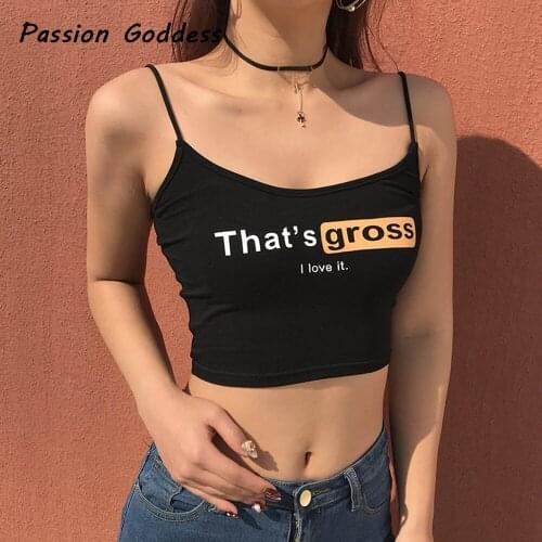 Women Spaghetti Strap Top Cotton Camisole Cropped Tops Strapless Backless Letter Printed Camis Blusa Bustier Lingerie Bralette
