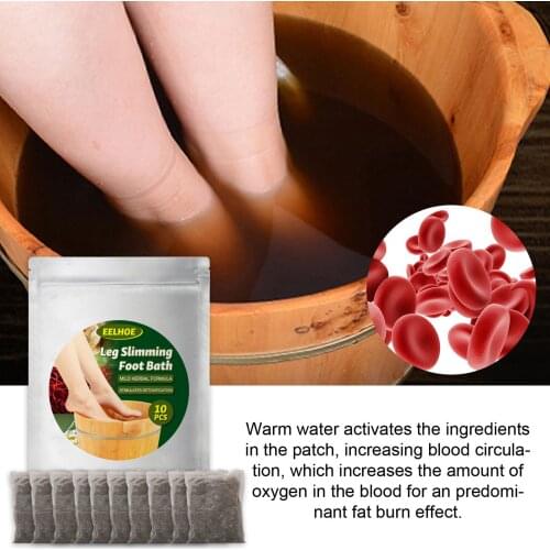 10pcs Anti-Swelling Ginger Detox Foot Care Patch Stimulating Return Circulation of Blood and Lymph Back to the Torso Feet Patch
