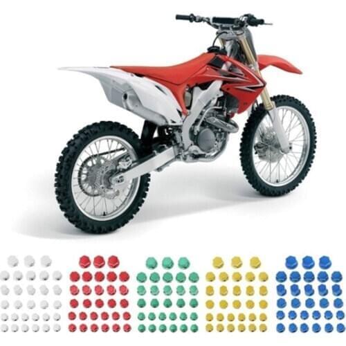 30Pcs Motorcycle Screw Caps MotorBike Accessories Electroplated Screw Cap In 5 Sizes Screw Nut Bolt Stopper Decoration