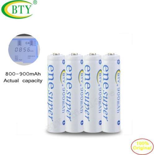 4PCS/Pack BTY AAA Battery 900Mah ene Super Ni-MH Battery High-Capacity Rechargeable Batteries With Battery Box Case
