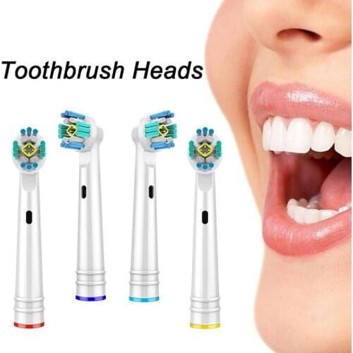 4pcs Toothbrush Heads Replacement Brush Heads For Oral B Fit Health Vitality Advance Power/Pro Health Precision Clean