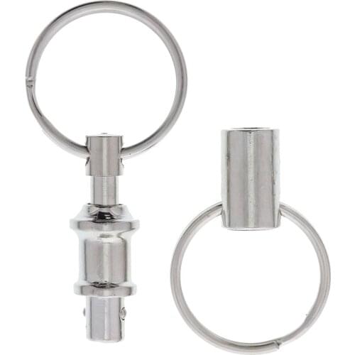 1Pcs Portable Detachable Keyring Outdoor Camping Rock Climbing Keychain EDC Key Ring Fast Release Anti-Lost Carabiner Supplies