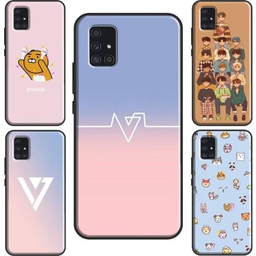Cartoon Seventeen KPOP Band Case For Samsung A52 A12 A32 A42 A72 A21S A20e A02 S A10 A30 A40 A50 A70 A11 A31 A51 A71