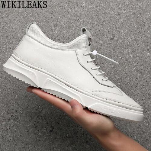 Black Sport Shoes Men Trainers Leather Casual Shoes Man White Mens Shoes Casual Men Sneakers Chaussure De Luxe Homme Zapatillas