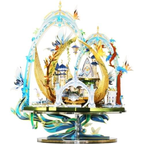 Art Model MU 3D Metal Puzzle Elf 's Castle building model DIY 3D Laser Cut Assemble Jigsaw Toys GIFT For children