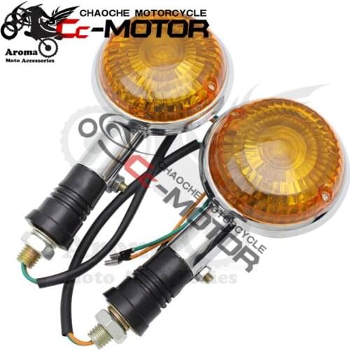 Round motorbike blinker scooter moto indicator flashers for yamaha XV250/400 DS400/650 turn signal light motorcycle accessories