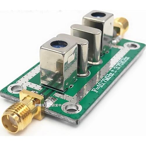 Quartz crystal filter bandpass narrowband 10.7MHz ±3.75KHz 10.7M