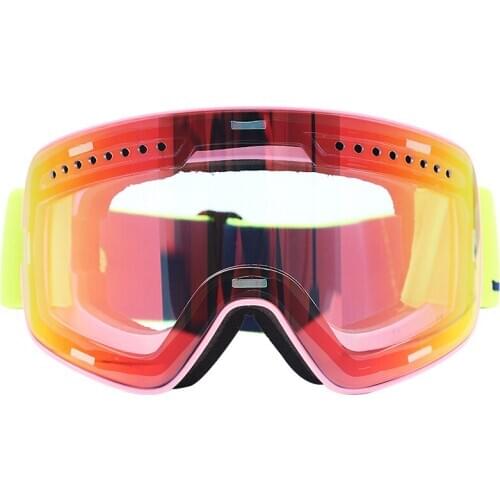 Magnetic Ski Goggles Winter Snow Sports Snowboard Goggles Anti-fog UV Protection Snowmobile Spherical Skiing Eyewear