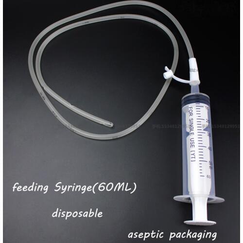 Medical liquid medcine feeding syringe 60ML medication tool with stomach tube disposable feeding tools for the patient