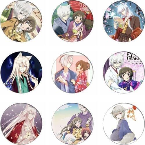 Fashion Anime Kamisama Love Momozono Nanami Cosplay Badge Kamisama Kiss Tomoe Brooch Pins Collection Badges for Backpacks