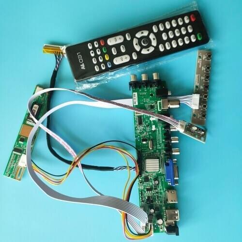 Kit For LTN141W1-L06/LTN141W1-L07 Digital HDMI Panel 30pin Controller board TV VGA USB AV 1280X800 remote DVB-T 1 CCFL LCD 14.1"