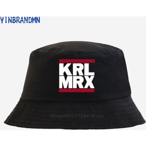 Newest Vintage Hip Hop KRL MRX Fisherman hat Karl Kommunismus Sozialismus Bucket hat Marx Revolution Castro Lenin Engels net hat