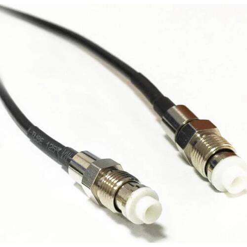 New FME Female to Female Jack Connector RG174 Coaxial Cable 20CM 8" Adapter RF Pigtail Wire Connector