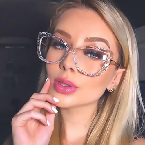Sexy Round Transparent Glasses Myopia Nerd Optical Frames Womens Glasses Zero Diopter TR90 Eyeglasses Frame New Fashion