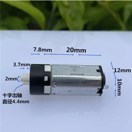 Mini N30 Planetary Gearbox Gear Motor DC 1.5V 3V 3.7V 5V 128RPM Slow Speed Cross Shaft for Robot