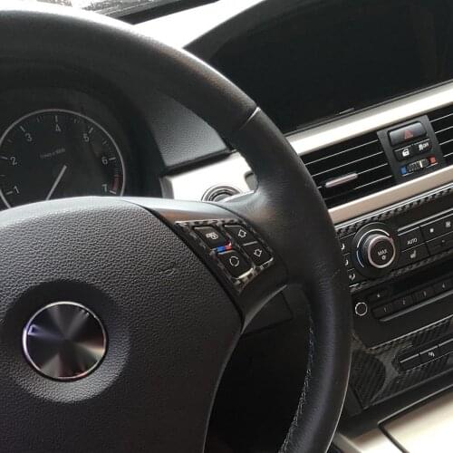It Is Suitable For BMW 3 Series (E90) 2005-2012 The Carbon Fiber Steering Wheel Button Box
