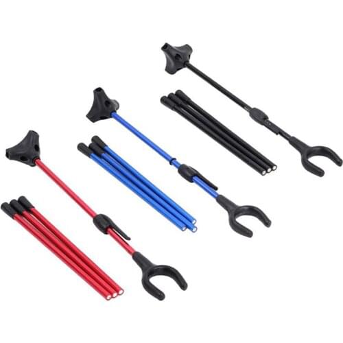 Archery Recurve Bow Stand Aluminum Alloy Holder Arrow Hanger Removable Bow Stand Hunting