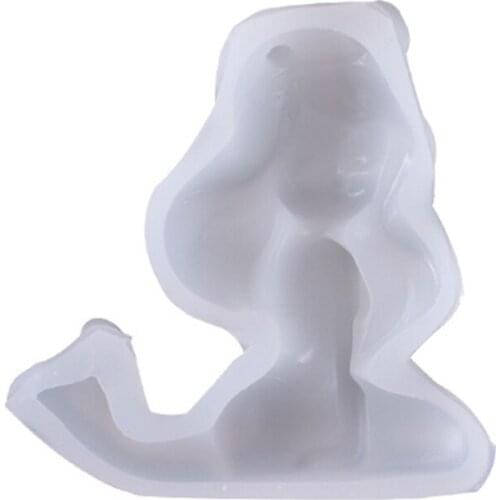 MXMF Crystal Epoxy Mold Stereo Mirror Human Body Decorative Backpack Ornaments Mold