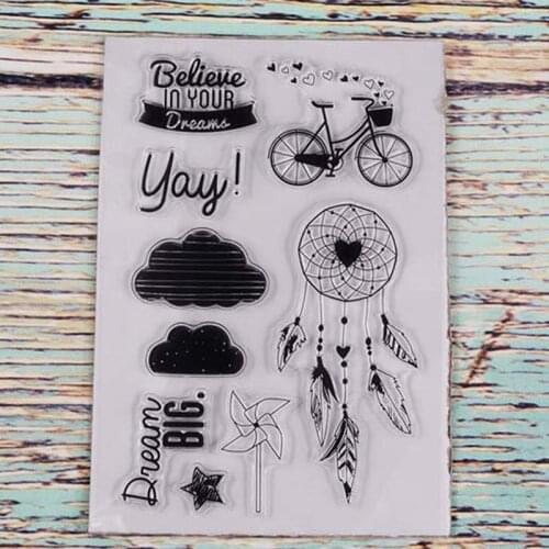 Dream catcher Transparent clear stamp for DIY Scrapbooking/Card Making/Kids Christmas Fun Decoration Supplies