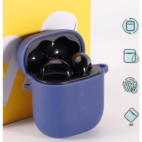 Dustproof Silicone Cover for Realme Buds Air Sports Bluetooth Earphone Anti-shock Full Protective Cover Earphone Case Shell Box