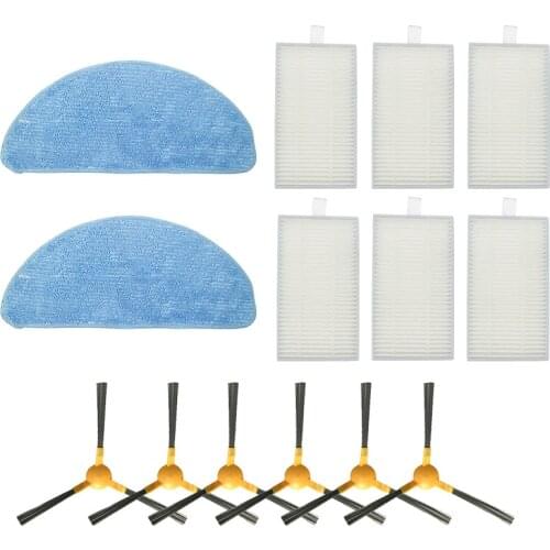 HEPA Filter Side Brush Mop cloth for LIECTROUX C30B for Proscenic 800T 820T 830TVacuum Cleaner Cleaning Filter Accessories kit