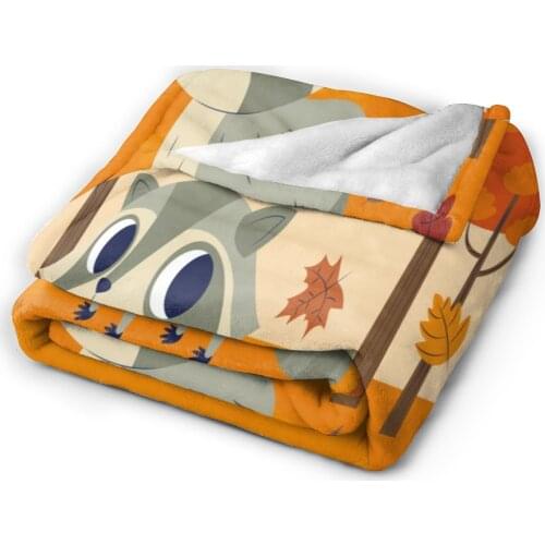 Unique Blanket to Family Friends Autumn Forest Fox Durable Super Soft Comfortable for Home Gift Blanket