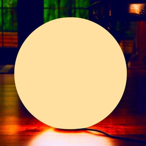 20cm Waterproof Warm White Rechargeable Solar LED Ball Light Outdoor Garden Decoration Pool Orbs Floating Sphere with Dimmer