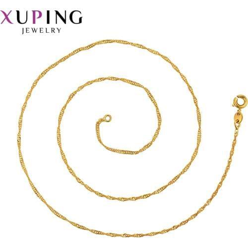 Xuping Fashion Chains Necklace High Quality Jewelry for Women Christmas Gifts 45281