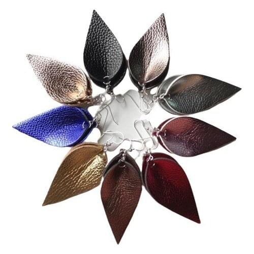 Exaggerated New Design Leaf Charms Dangle Earrings For Women Fashion Statement Earrings Jewelry