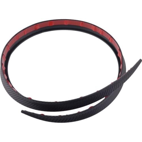 1.2M Universal Carbon Fiber Style Rear Roof Trunk Spoiler Wing Lip Sticker Trim Car