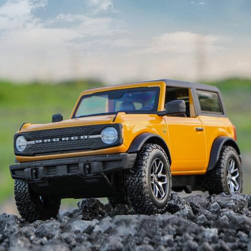 1:24 Ford Bronco Badlands 2021 SUV Alloy Car Model Diecasts & Toy Vehicles Collection Car Toy Boy Birthday gifts