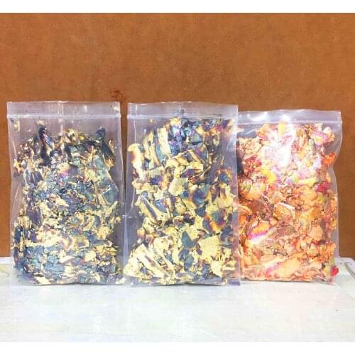 10G for each colors blue/green/red variegated gold Flake leaf broken leaf for gilding decoration