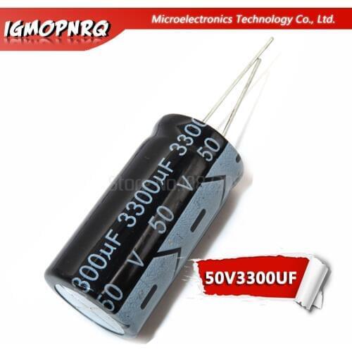 10pcs electrolytic capacitor 50V3300UF volume 3300UF 50V 18*30MM
