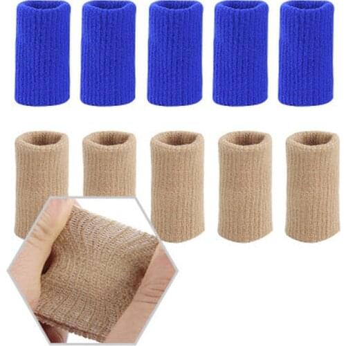 10PCs Nylon Stretchy Finger Protector Sleeve Support Arthritis Aid Straight Wrap To Reduce Hurts for Basketball Rock Climbing
