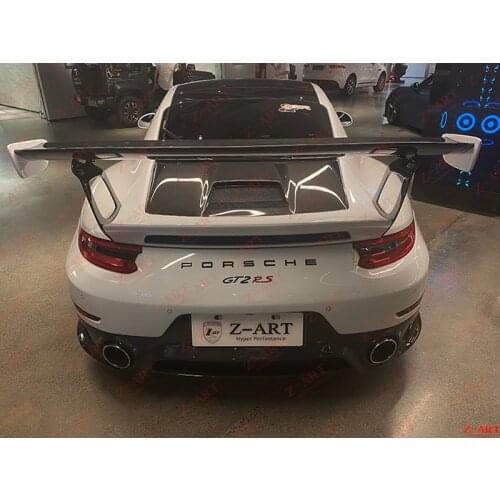 2012-2018 Z-ART 911 GT2 RS carbon fiber rear wing for 911 carbon fiber engine hood for 991 carbon fiber deck lid wing