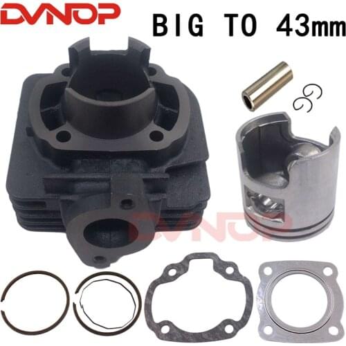 43mm big bore 2-stroke bicycle AG50 motorcycle accessories for Suzuki motorcycle parts AD50 cylinder assembly SJ50 big AG60 60cc