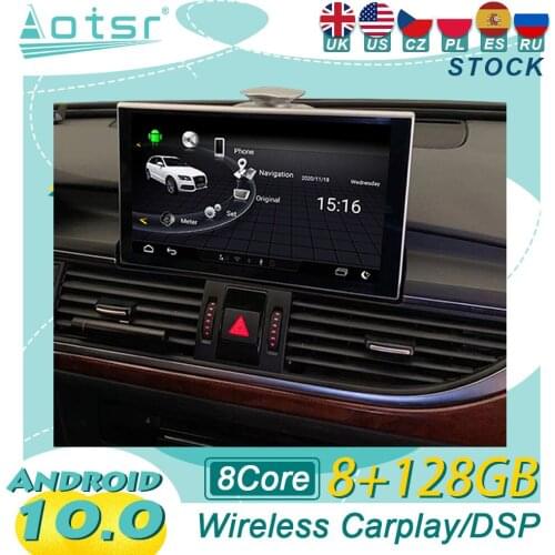Android For Audi A6 2012 - 2018 Car Radio GPS Navigation Multimedia Video Player Stereo Audio Head Unit CD Tape Recorder