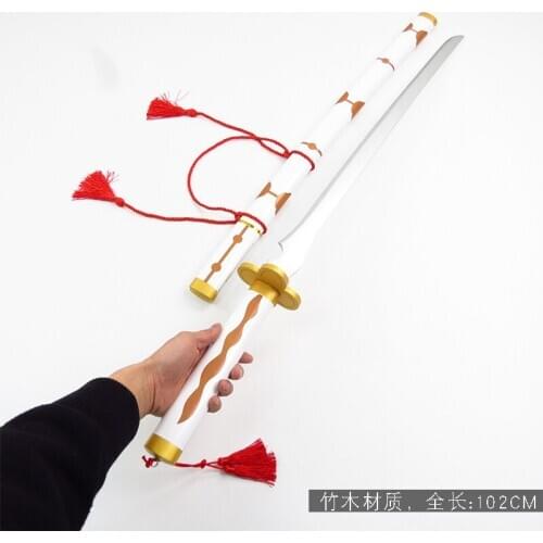 Anime Toilet-bound Jibaku Shounen Hanako-kun Minamoto Teru Cosplay Prop Wooden Sword Stage Performance Props for Christmas Party