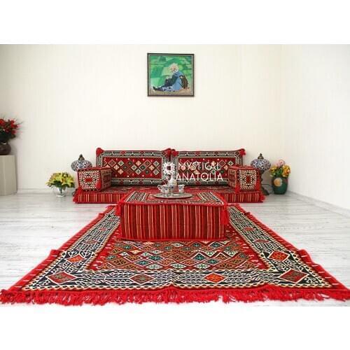 Arabic Floor Seating / Arabic Floor Sofa / Arabic Majlis / Arabic Couches / Oriental Seating / Benc Cushions / Arabic Jalsa