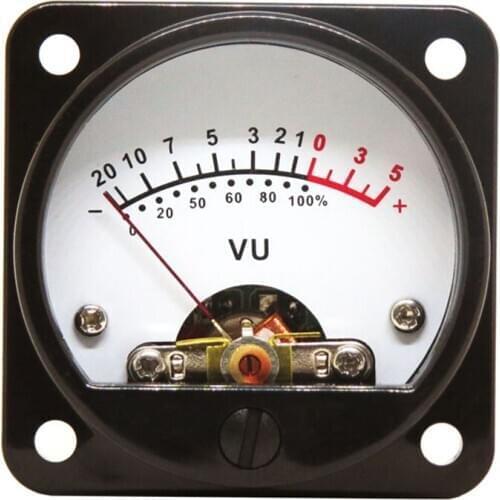 Audio Yellow Warm Light Need To Drive 45MM Level Round Table VU Indicator Table