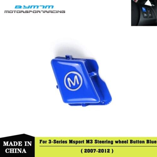 Auto Accessories Switch Peplacement Cap Sports Car Steering Wheel M Mode Blue Button for BMW 3 Series M3 E90 E92 E93