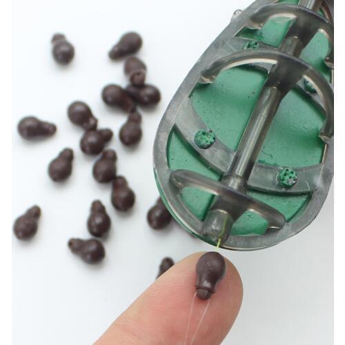 20PCS Quick Change Beads Small Soft Shock Beads Ledger Bomb Setup Change Hook Length Release Beads for Carp Fishing Accessory