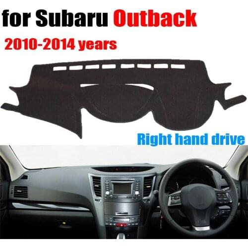 RKAC Car dashboard covers for Subaru Outback 2010-2014 years Right hand drive dashmat pad dash cover auto dashboard accessories
